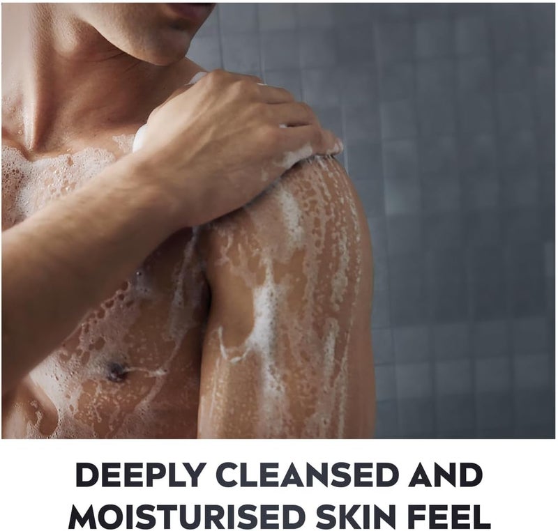 NIVEA MEN Active Clean 3in1 Shower Gel with Active Charcoal, 3x500ml - Image 2